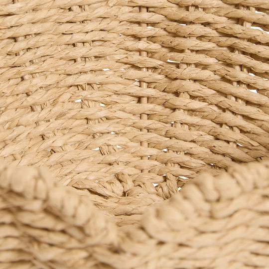 A-s Decorative Wicker Beige Bowl 23.5x23.5x14cm