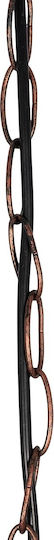 GloboStar Loop Hängelampe Braun für 4 Lampen E27 52x52x42cm.