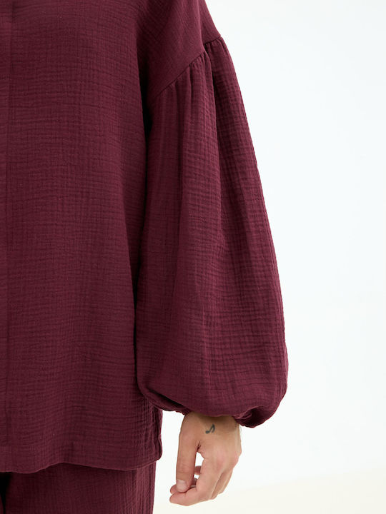 Burgundy Blouse