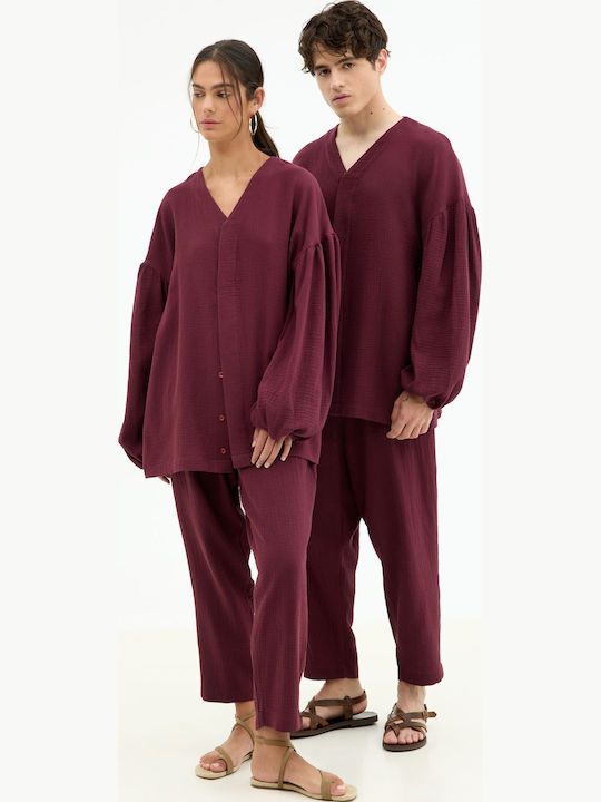 Burgundy Blouse