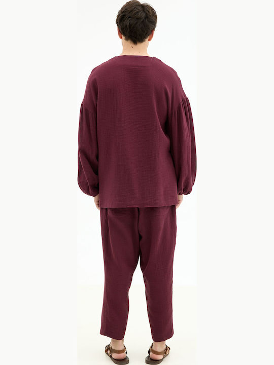 Burgundy Blouse