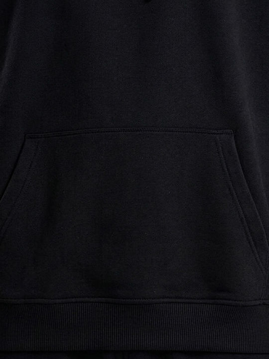 Sweatshirt With Hood Black