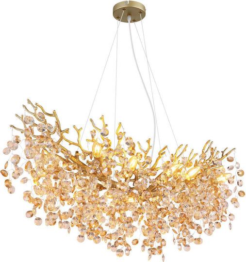 Globo Lighting Lumini Suspendate Auriu 100x45x120cm Globo Lighting Lumini Suspendate Auriu 100x45x120cm