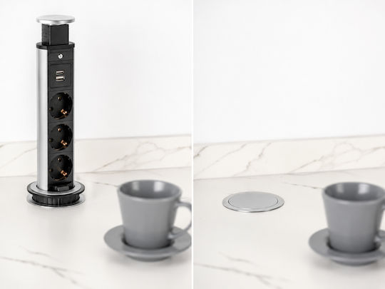 Design Light Тройна Мортис Електрически Контакт