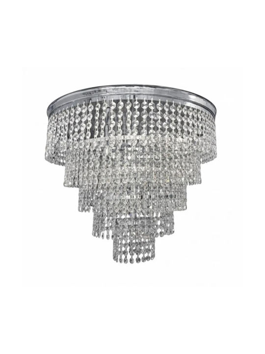 NG Santas Лампа с Много Крушки 8xG9 с Crystal Сребристи NGL-2026612-CH NG Santas Лампа с Много Крушки 8xG9 с Crystal Сребристи NGL-2026612-CH