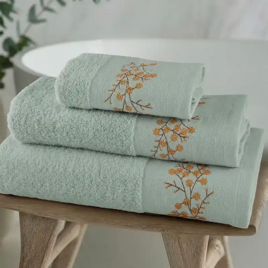 Borea Комплект Хавлиени Кърпи 3 Бр Mimosa Бели