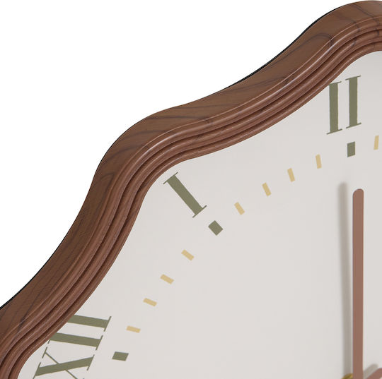A-s Antique Wall Clock Plastic Brown Ø38cm