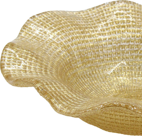 Keskor Glass Gold 21.5x21.5x6cm
