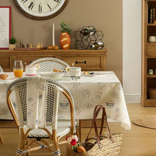 Cotton Tablecloth A-s Fra White 140x240cm