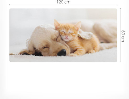 Αντιολισθητικό Ποντίκι Πληκτρολόγιο Sweet Animal Dream 120x60 Εκ