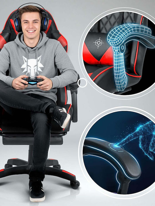 Sofotel Draknor Ii Καρέκλα Gaming Δερματίνης με Υποπόδιο Μαύρη