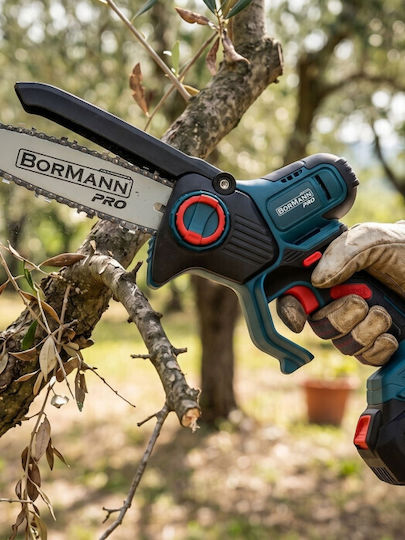 Bormann Pro BBP5441X22C Pruning Battery Chainsaw Brushless 20V 1.3kg with Blade 20cm