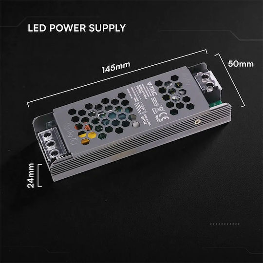 V-TAC Затъмняващо LED Захранване IP20 Мощност 60W с Изходно Напрежение 12V