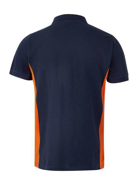 Velilla Work Polo Shirt Gray Gray - Orange
