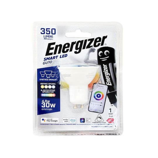 Energizer Умна Крушка LED 4.9W За Цокъл GU10 RGBW