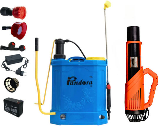 2 În 1 Pulverizator Electric Manual Pachet Pandora 16 L 5.5 Bar Regulator de Presiune Include Atomizator Electric 90 W Cobi Smart