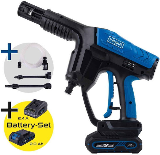 Scheppach Pistol de Spălat cu Presiune pe Baterie 20V cu Presiune 35bar