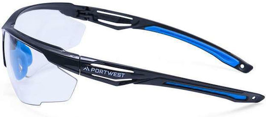 Γυαλιά Ασφαλείας Kn Anthracite Ps37 Portwest Διάφανο