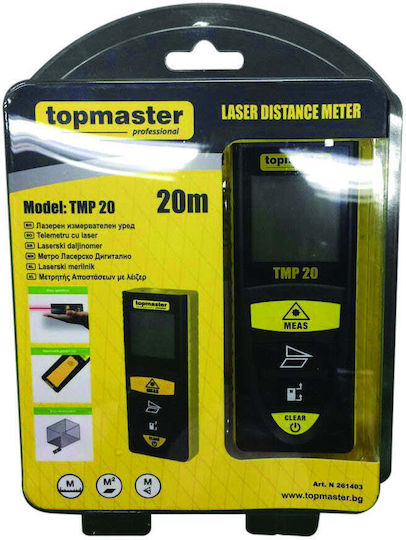 Topmaster Лазерен метър 261403 с възможност за измерване 20m