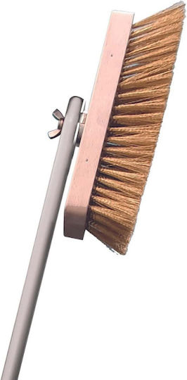 Al-2764/18 Aluminium Backofenbürste Italien 18cm Holzgriff 120cm
