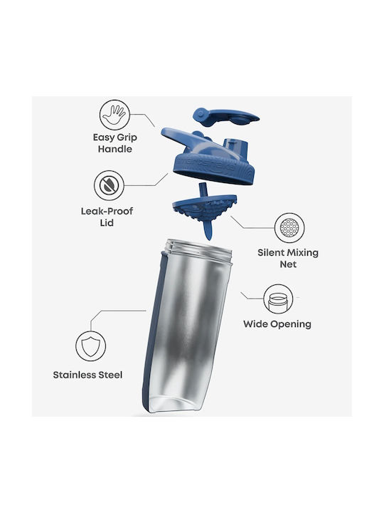 Smartshake Smart Reforce Shaker din Oțel Inoxidabil Superman 900 ml
