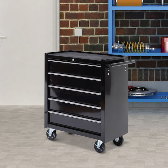HomCom Metallisch Werkzeugkiste