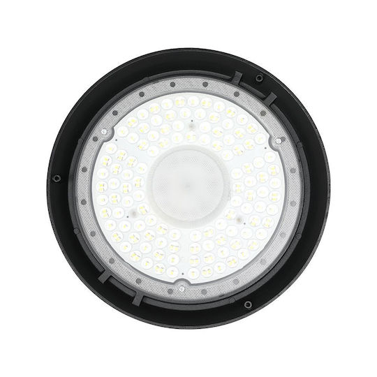 V-TAC Куполно осветително тяло 150 W, студено бяла светлина, 20250 lm, с вграден LED, черно, Ø29.5xВ7.01 cm