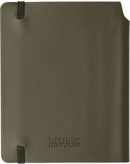 Type Center Εβδομαδιαία Ατζέντα A6 2027 Χακί Δερμάτινη 10.5x14.8εκ. (με Προσωποποίηση)