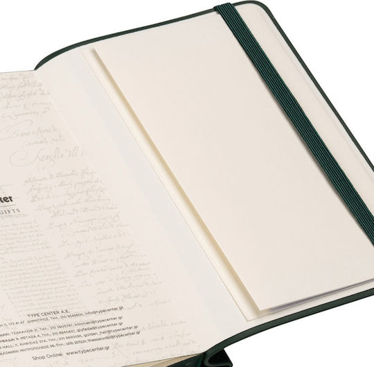 Type Center Weekly Agenda A6 2027 Green Leather 10.5x14.8cm (with Personalization)