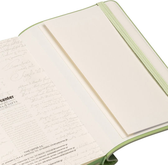 Type Center Weekly Agenda A6 2027 Green Leather 10.5x14.8cm (with Personalization)