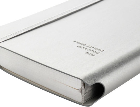 Type Center Daily Agenda A5 2027 Silver Leather 14x20.5cm (with Personalization)