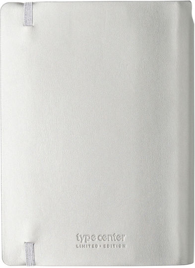 Type Center Daily Agenda A5 2027 Silver Leather 14x20.5cm (with Personalization)