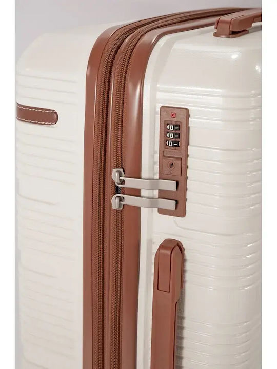 Benzi Medium Hard Beige Suitcase 65cm Height