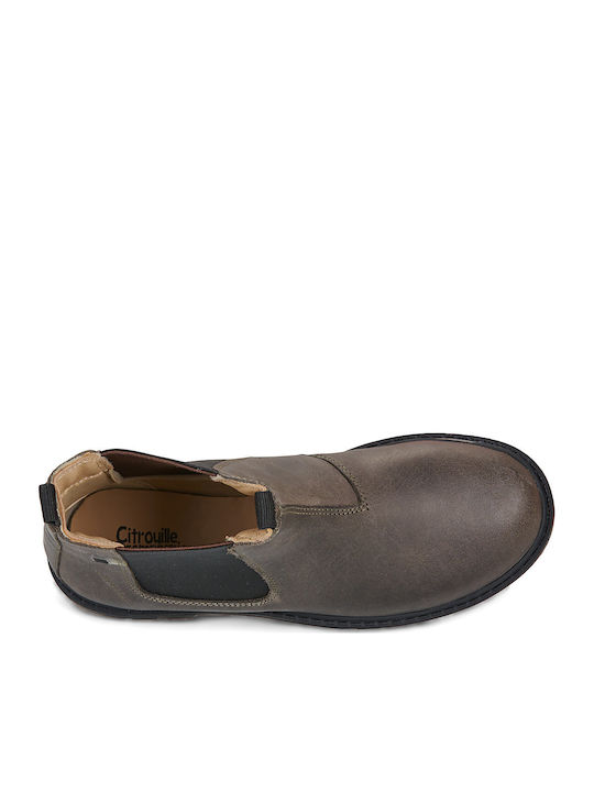 Kids Grey Ankle Boots