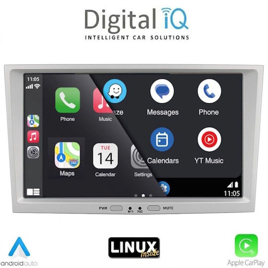 Digital IQ Автомобилна Аудио Система За Opel Corsa / Meriva / Tigra / Vectra 2003-2014 (Bluetooth/USB/WiFi/GPS) С Touch Screen 8"