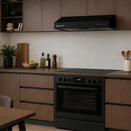 Silifo Freier Abzugshaube 90cm Schwarze