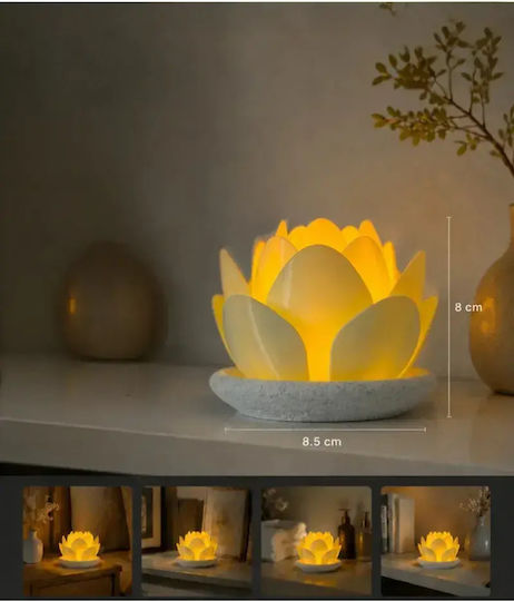 SteweHome Dekorative Tischlampe Warmes Weiß Blume SteweHome Dekorative Tischlampe Warmes Weiß Blume