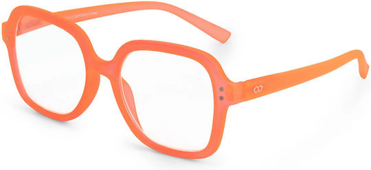 Looplabb Damen Lesebrillen +2.50 in Orange Farbe