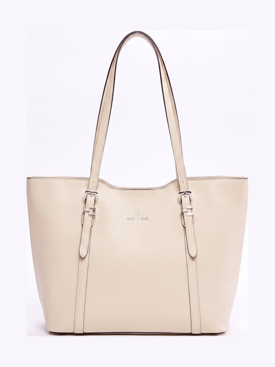 Set Women's Shoulder / Backpack Bag Beige