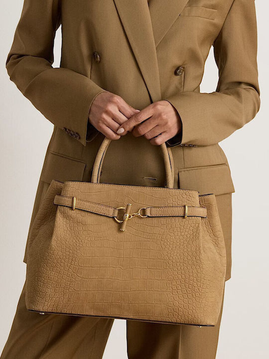 Lauren Leather Women's Crossbody / Handbag Tabac Brown