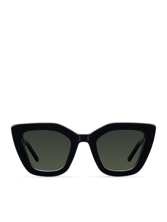 Meller Sunglasses Black with Horn-Rimmed Frame Meller Sunglasses Black with Horn-Rimmed Frame