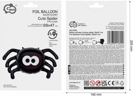 Halloween Folie Luftballon Jumbo Orange 89cm