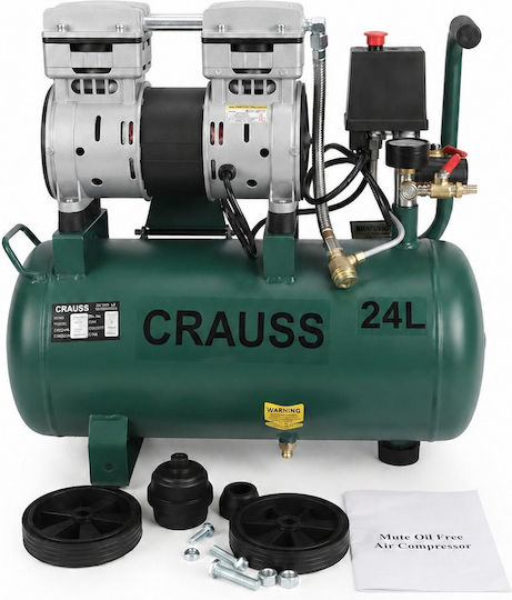 Ehome Single-Phase Air Compressor with Power 1hp and Air Chamber 24lt