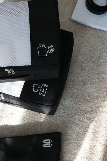 SteweHome Organizer Case Black 3 Pieces