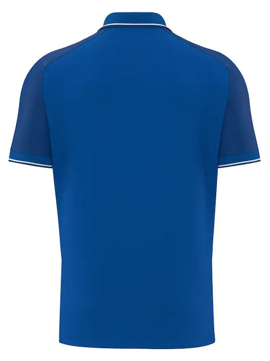 Echoes Polo Herrenblusen Royal Blau/Weiß