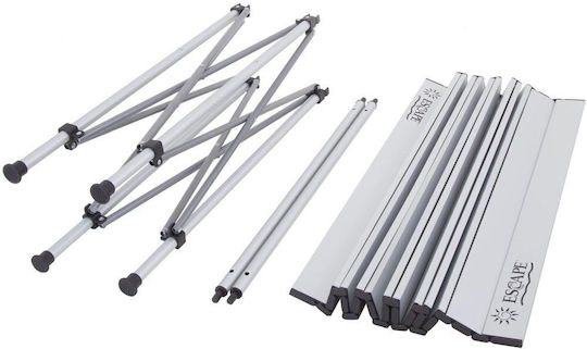 Escape Masă Din Aluminiu Pentru Camping Pliabilă 70x70x70cm Gri