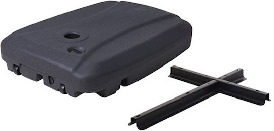Gardalux Beach Umbrella Base Cross Plastic 58mm 60lt Black