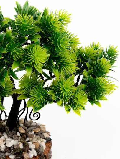 Stewehome Artificial Bonsai Tree Potted Wood Stone Detail