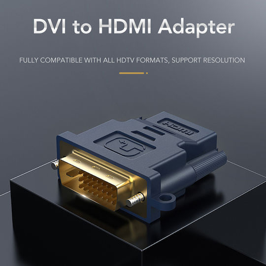 Cabletime DM131023 Конвертор DVI-D мъжки към HDMI женски
