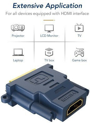 Cabletime DM131023 Конвертор DVI-D мъжки към HDMI женски